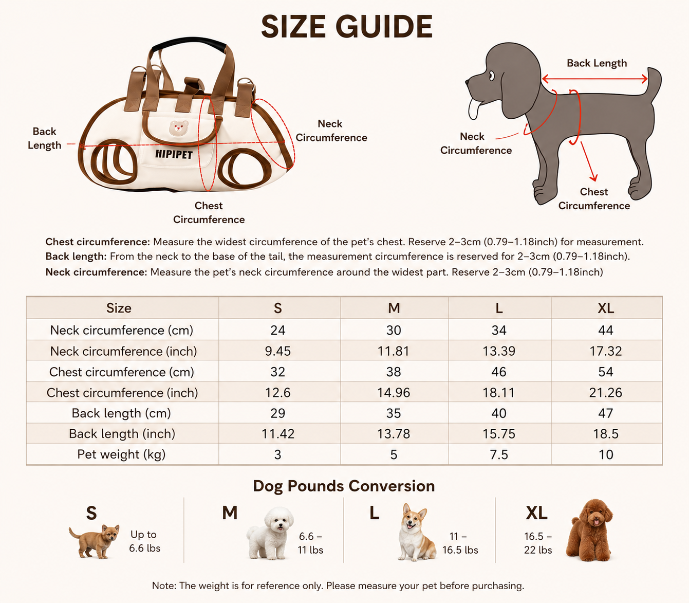 PomGlow Luxury Dog Carrier Harness for Small Dogs